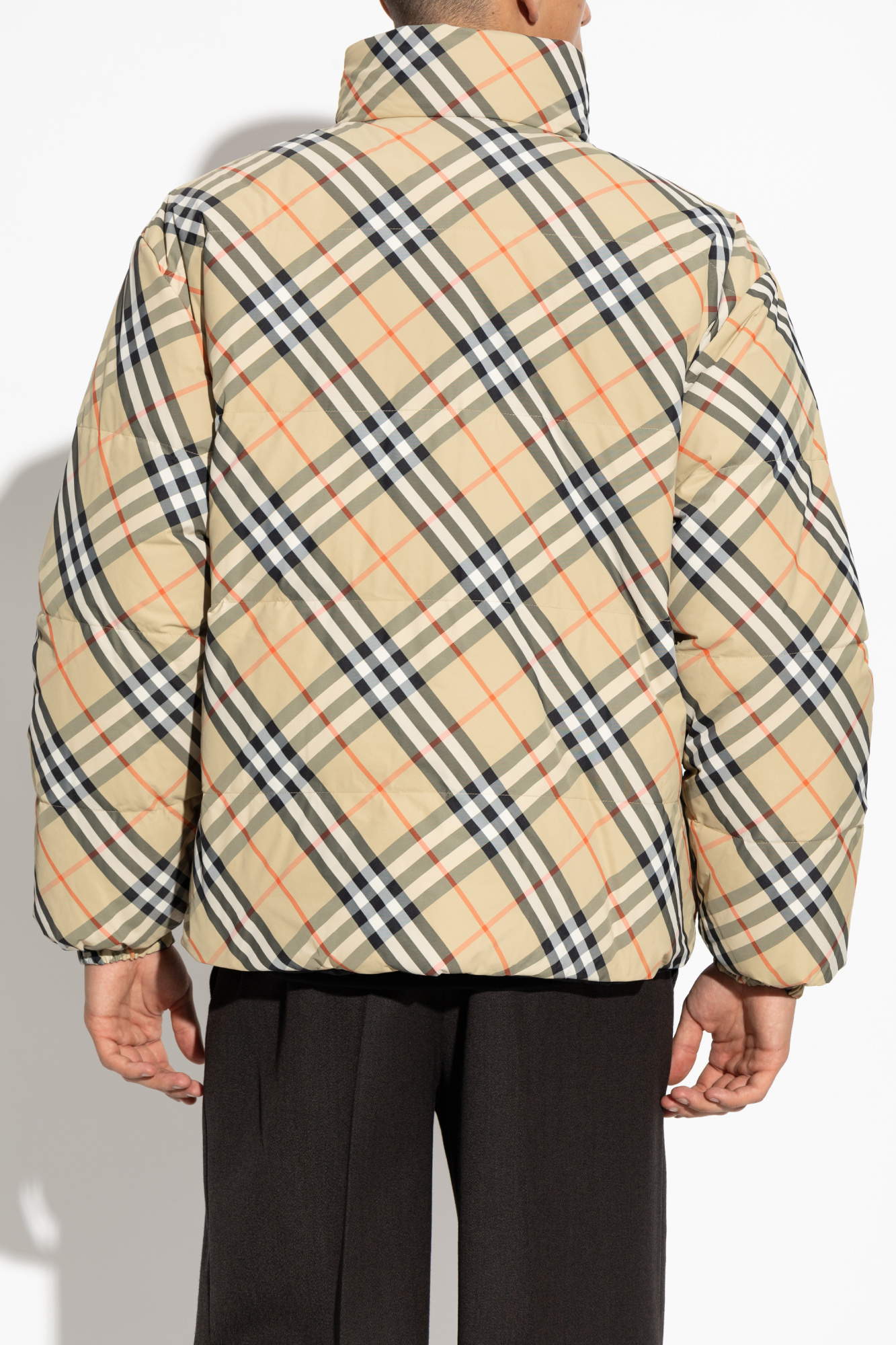 Beige Reversible Jacket Burberry Vitkac Italy